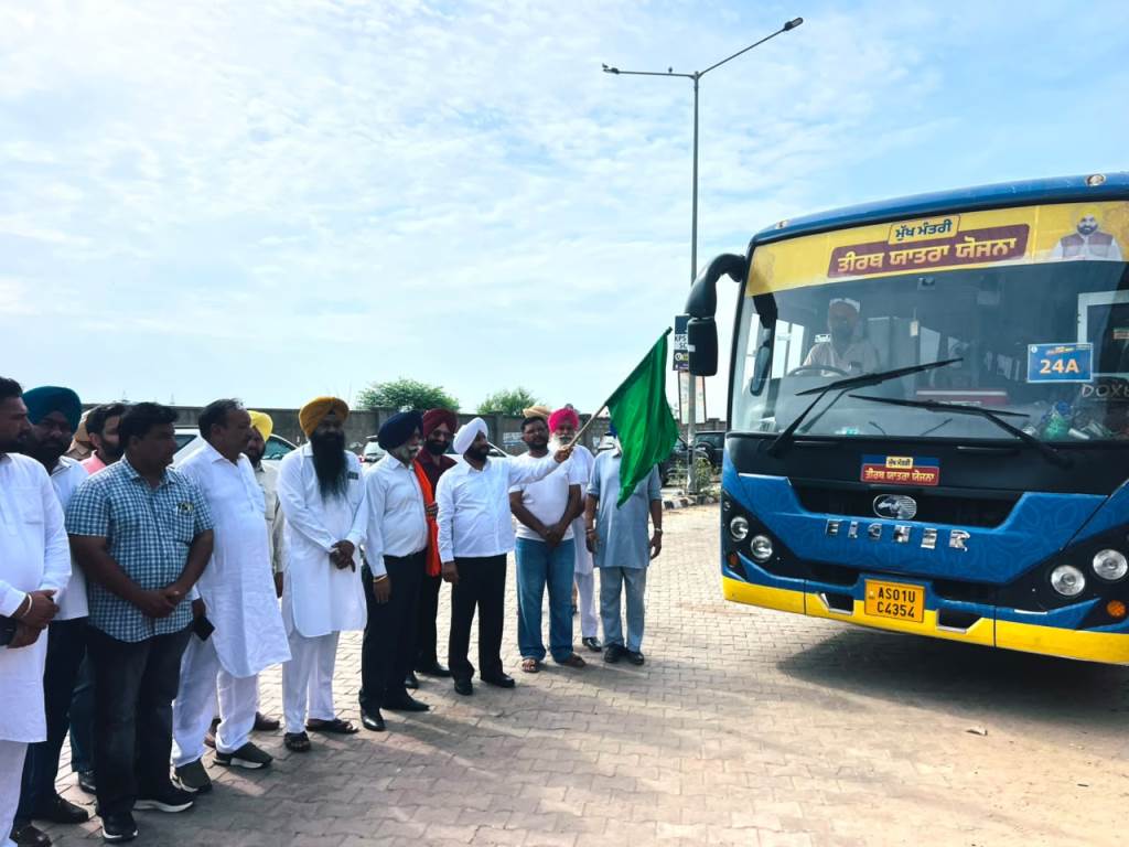 Chief Ministers Pilgrimage Scheme 86th 87th and 88th buses left from Mohali constituency under the supervision of MLA Kulwant Singh